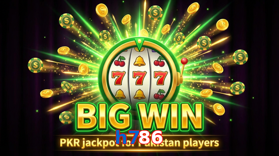Big win animation on H786 slot game